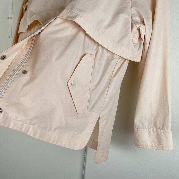 J.Crew Perfect Lightweight Rain Jacket Champagne Cream Size Small - Picture 7 of 14